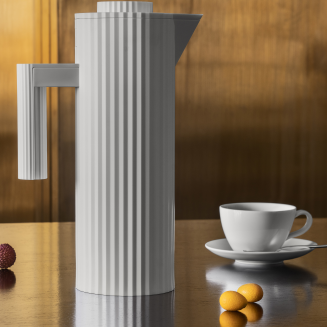 Alessi Plisse thermos 1l white - 4