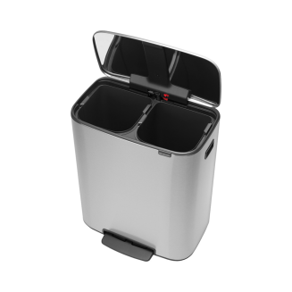 Brabantia Bo waste bin 2x30l, FPP matt steel - 4