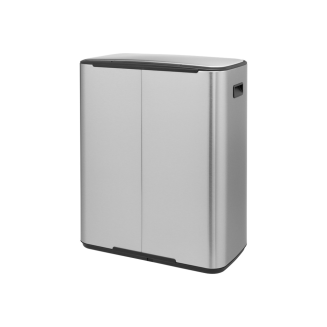 Brabantia Bo waste bin 2x30l, FPP matt steel - 3