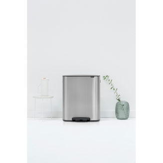 Brabantia Bo waste bin 2x30l, FPP matt steel - 6
