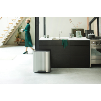 Brabantia Bo waste bin 2x30l, FPP matt steel - 9