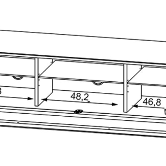  Munari Ravenna TV table 150x37x45cm 6 colors - 8