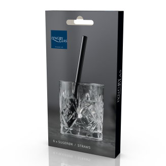  Lyngby Glas Black glass straws 6 pcs. - 4