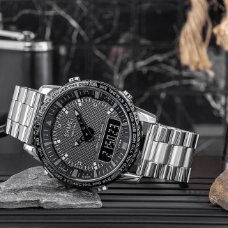 Zegarek Męski Skmei 1898SIBK + BOX - 4