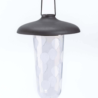 PLASTIA ROBIN Zestaw do karmienia ptaków 2 w 1 16.5x18 cm szary - 4