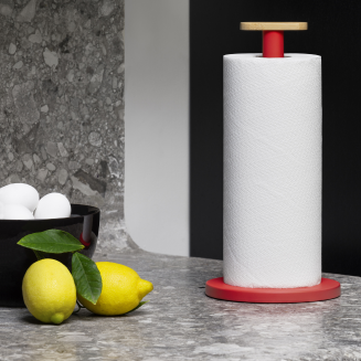 Alessi Mattina red paper towel holder - 2