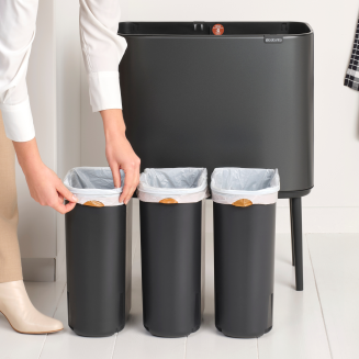 Kosz Brabantia Bo Touch Bin 11+11+11l Confident Grey - 7