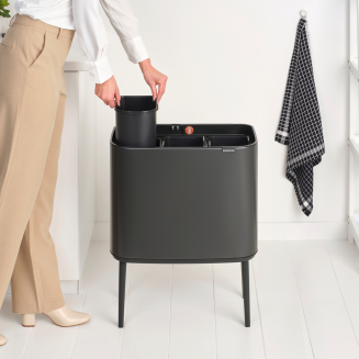 Kosz Brabantia Bo Touch Bin 11+11+11l Confident Grey - 10