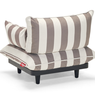 Fotel ogrodowy Fatboy Paletti Lounge Chair Stripe Cacao - 2