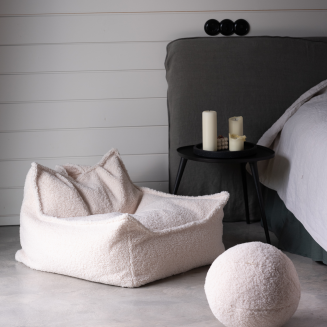  Wigiwama Beanbag Chair Cream White - 2