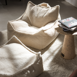  Wigiwama Beanbag Chair Cream White - 11