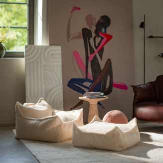  Wigiwama Beanbag Chair Cream White - 4