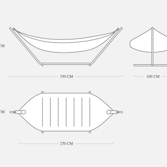 Fatboy Headdemock Superb Red hammock with black stand - 9