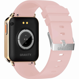 Smartwatch Gravity Różowe Złoto Różowy 2 Paski GT17-1 - 11
