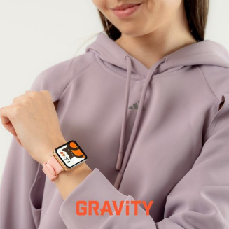 Smartwatch Gravity Różowe Złoto Różowy 2 Paski GT17-1 - 12