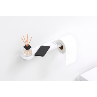 Brabantia | MindSet paper holder with shelf, white - 4