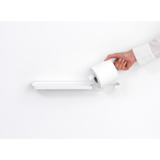 Brabantia | MindSet paper holder with shelf, white - 3