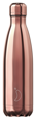  Chilly's Bottles Chrome Rose Gold thermal bottle 500 ml
