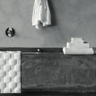  Graccioza Aura White bathroom rug - 3