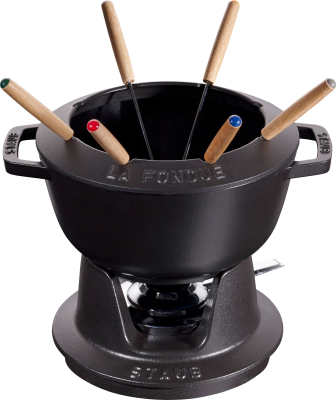  Staub fondue set - 20 cm, black