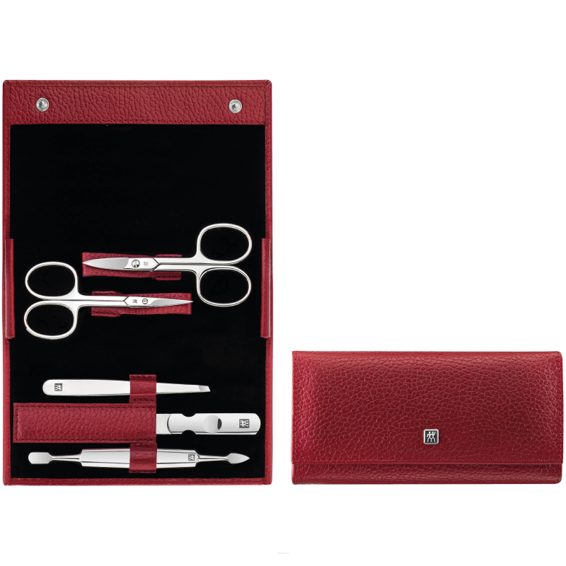  Zwilling Twinox Travel Set - Leather Case, 3 Pieces - Black
