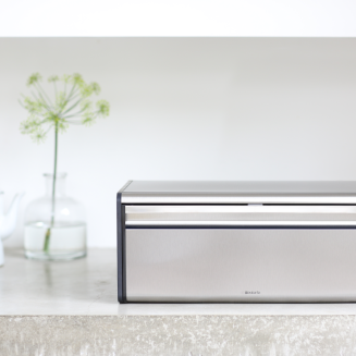  Brabantia Fall Front Matt Steel Fingerprint Proof breadbox - 5