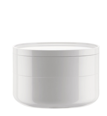 Alessi Birillo bathroom container white