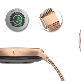 Damski SMARTWATCH G.Rossi SW015-4 Różowe złoto - 9