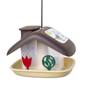 PLASTIA DOMEK Karmnik dla ptaków 21x15 cm brązowy - 2