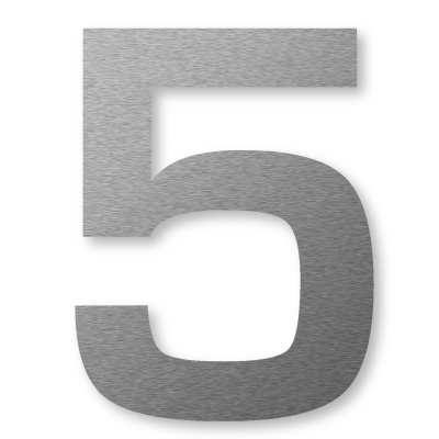  Keilbach Big Number "5" house number, 4 sizes