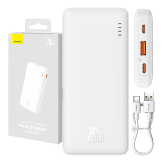 Powerbank Baseus Airpow 10000mAh 20W (biały) - 10