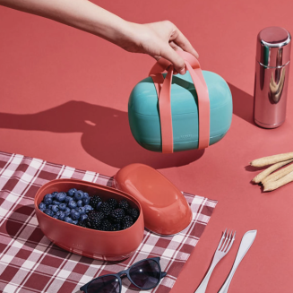 Alessi Food à Porter lunch box, blue - 3