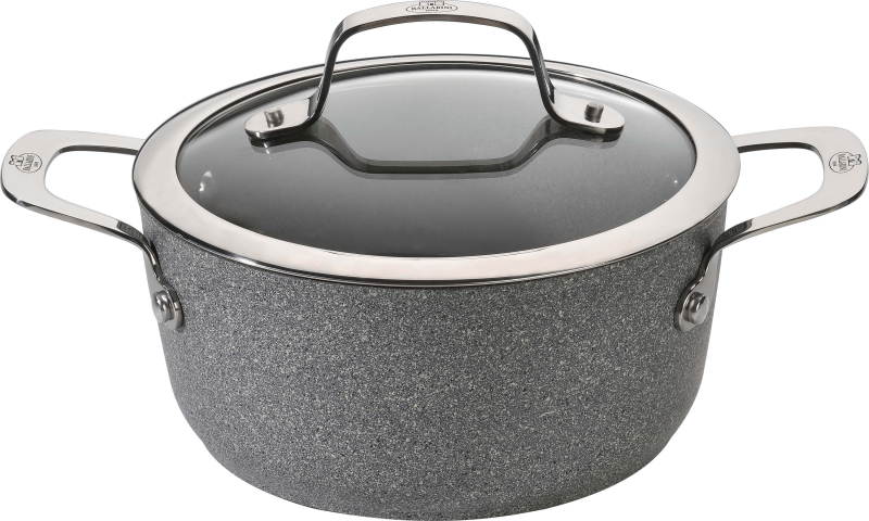  Induction pot with 2 handles and lid Ballarini Salina Granitium - 4.7 ltr