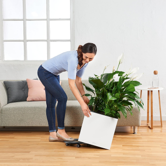 Lechuza Canto Premium 40 cube anthracite metallic flowerpot - 6