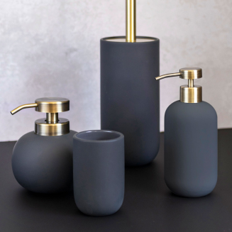 Dozownik do mydła Mette Ditmer Denmark Lotus Tall Anthracite - 2
