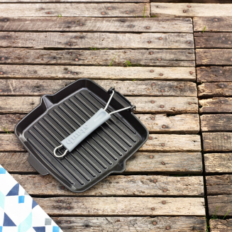  Staub square cast iron grill pan - 24 cm, Black - 6