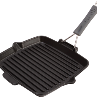  Staub square cast iron grill pan - 24 cm, Black - 2