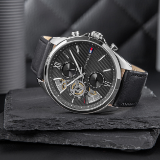 Zegarek Męski Tommy Hilfiger Baker Open Heart 1710644 + BOX - 3