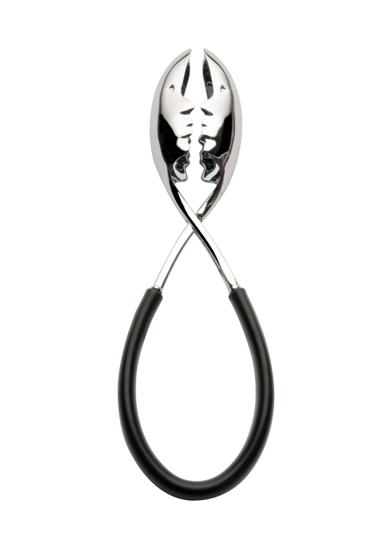  Casa Bugatti Molla Kiss salad tongs, black