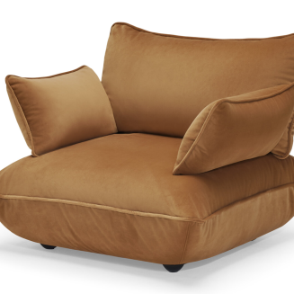 Sofa Fatboy Sumo Loveseat Velvet Almond - 3