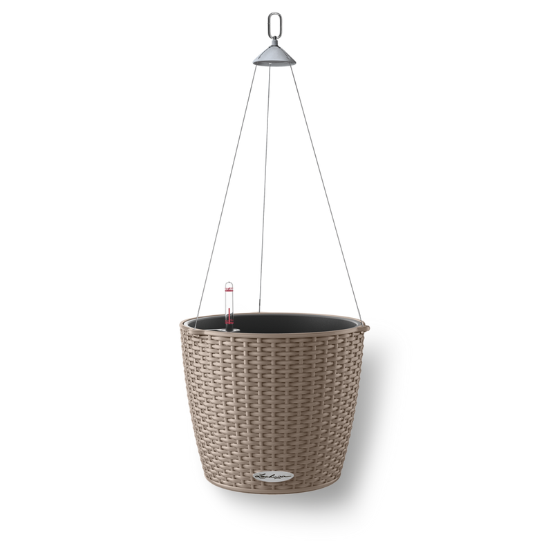  Lechuza Nido Cottage 28 flowerpot, sand brown