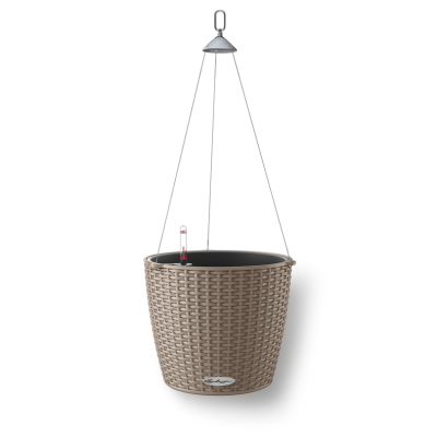  Lechuza Nido Cottage 28 flowerpot, sand brown