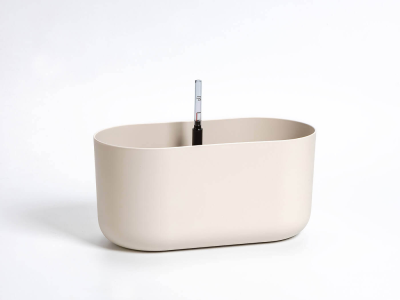PLASTIA TOLITA Donica samonawadniająca prostokątna z wkładem 31x16 cm beżowy