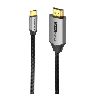 Kabel USB-C do HDMI 2.0 Vention CRBBH 2m, 4K 60Hz (Czarny) - 2