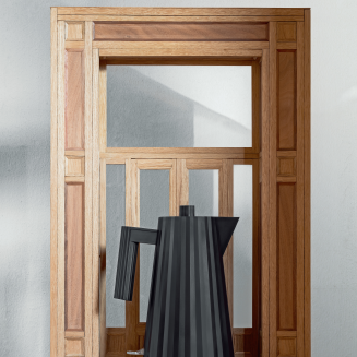 Alessi Plisse electric kettle black 1.7l - 5