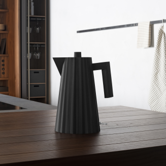 Alessi Plisse electric kettle black 1.7l - 2