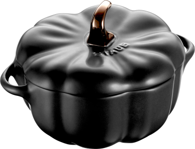  Mini Cocotte round pumpkin Staub - Black, 700 ml