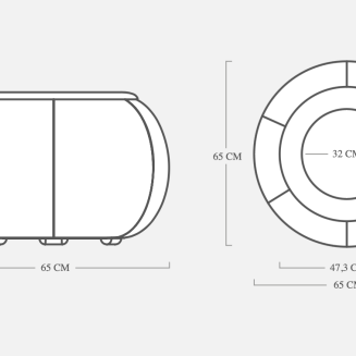  Fatboy Humpty Outdoor Pebble Table - 8