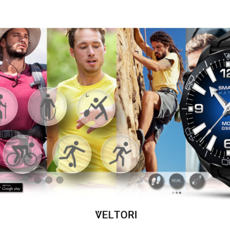 Smartwatch VELTORI VT150-1 Czarny Pasek Silikonowy + Czarna Bransoleta - 16