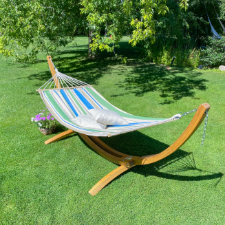  La Siesta Chillounge® Palma Green Bay hammock on a stand - 6